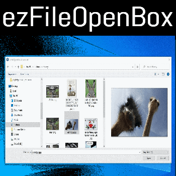 ezFileOpenBox VisualNeo for Windows Plugin