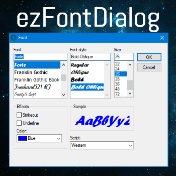 ezFont Dialog