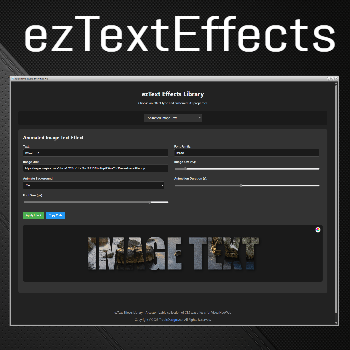 ezTextEffects Plugin for VisualNeoWeb Details