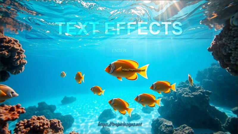 ezTextEffects Demo Home Screen