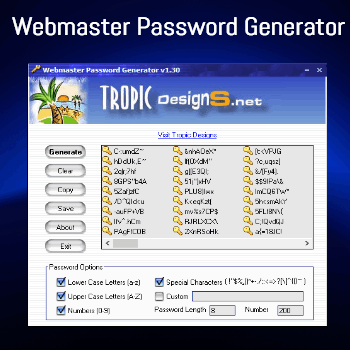 Webmaster Password Generator