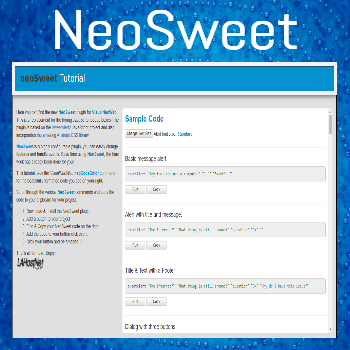 NeoSweet VisualNeo Web Plugin